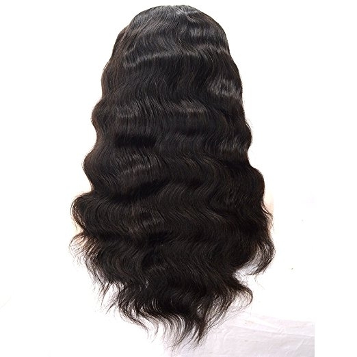 Brazilian Body Wave Remy U Part Wig With Baby Hair Human Hair Natural Black Color For Women