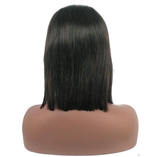 Short Bob Human Hair Wigs for Black Women Straight U Part Wig Left Part 1x4 Opening Size Brazilian Remy Hair Natural Color