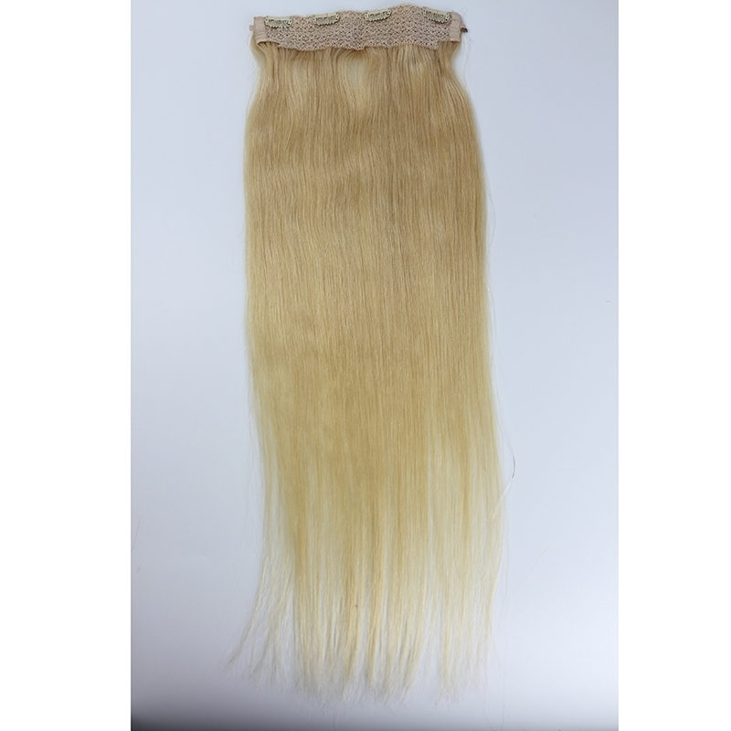 Brazilian Remy Hair 613# Blonde Color Flip Hair Extension 100g/pc Human Hair Straight Flip Hair Extension