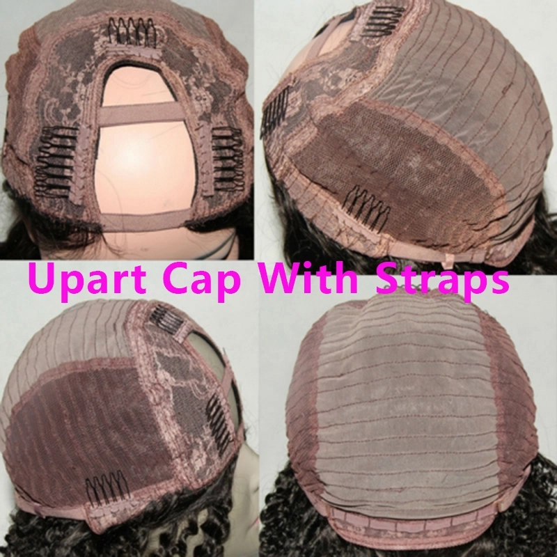 U Part Wigs Unprocessed Peruvian Human Hair For Black Women Deep Wave U Part Wig Natural Color