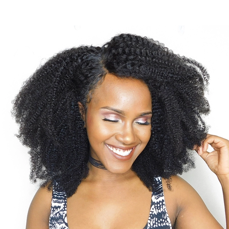 Curly Lace Wig 360 Lace Wigs Brazilian Afro Kinky Curly Human Hair 150% Density Pre Plucked Natural Hair Line