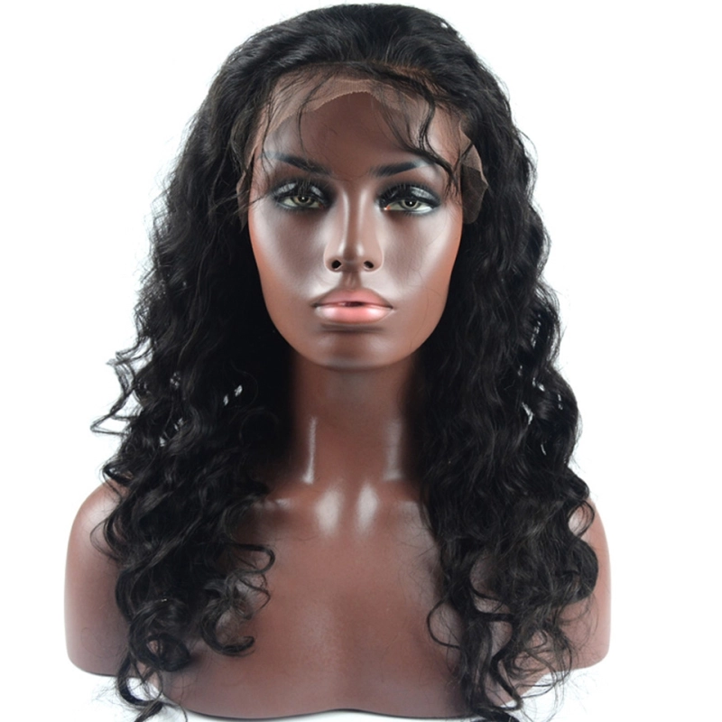 Lace Front Wig Bleached Knots Natural Hair Line With Baby Hair 250% Density Natural Color Deep Wave Brazilian Human Hair On Sale