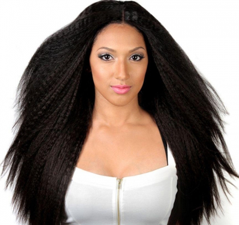 360 Lace Wigs Kinky Straight Brazilian Human Hair 180% Density Human Hair Wig With Baby Hair Around Pre Plucked