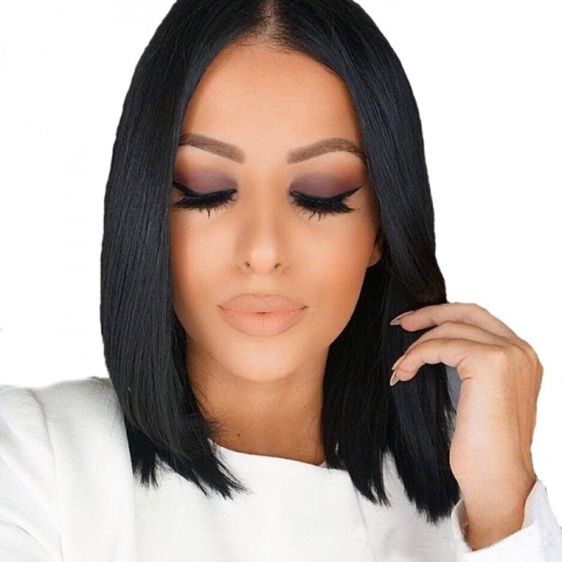 250% Density Wigs Straight Pre-Plucked Human Hair Lace Front Wigs Black Women Lace Front Human Hair Wigs with Baby Hair