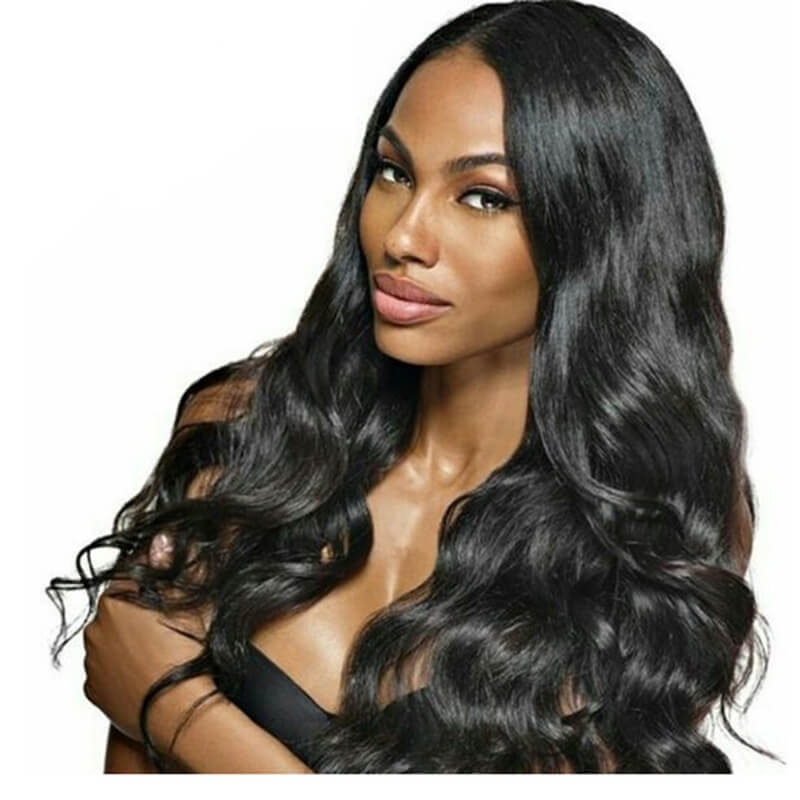 Real Human Hair Wigs Body Wave 130% Density Glueless Full Lace Wig With Baby Hair Pre-Plucked Natural Hair Line