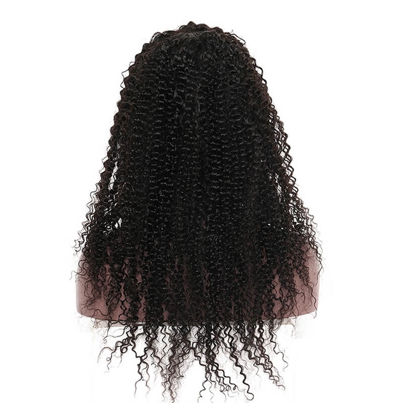 13x6 Lace Front Human Hair Wigs For Women Natural Black Pre Plucked Full 250 Density Brazilian Curly Human Hair Wig Hidden Knots