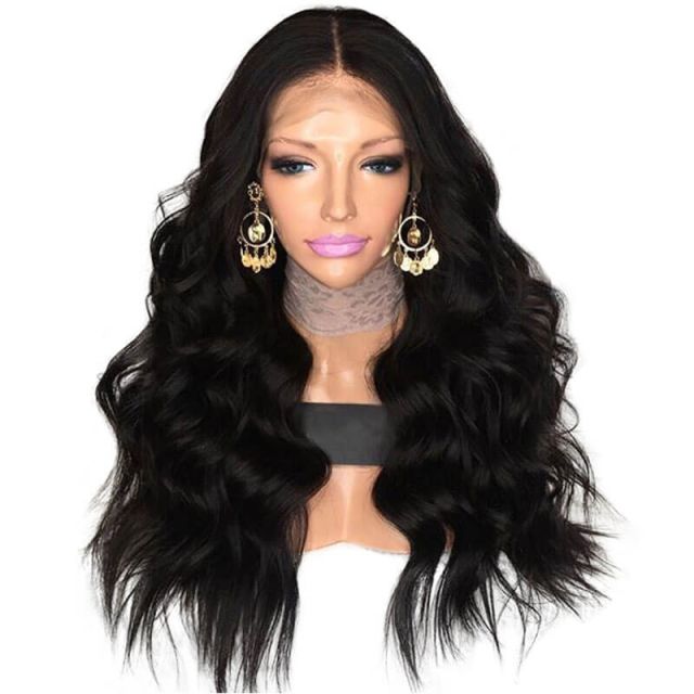 250% Full Density Brazilian Body Wave 13X6 Deep Parting Lace Frontal Wigs Bleached Knots With Baby Hair