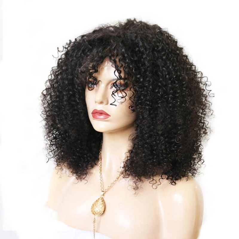 13x6 250% Density Brazilian Unprocessed Human Hair Lace Front Wig Afro Kinky Curly Wigs With Natural Baby Hair