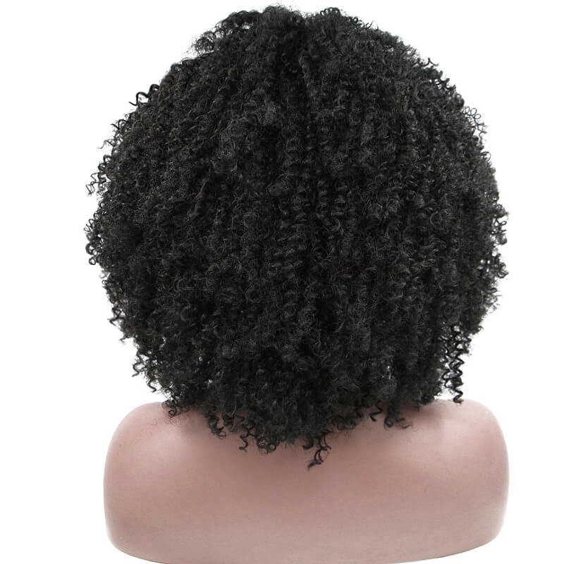 Super Tight Lace Front Human Hair Wigs Natural Hairline Afro Kinky Curly Human Hair Wigs 150% Density Bleached Knots Pre-Plucked Natural Hair Line