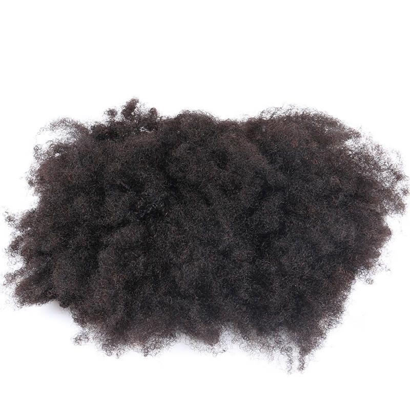 Afro Kinky Curly Ponytail For Women Natural Black Remy Hair 1 Piece ...