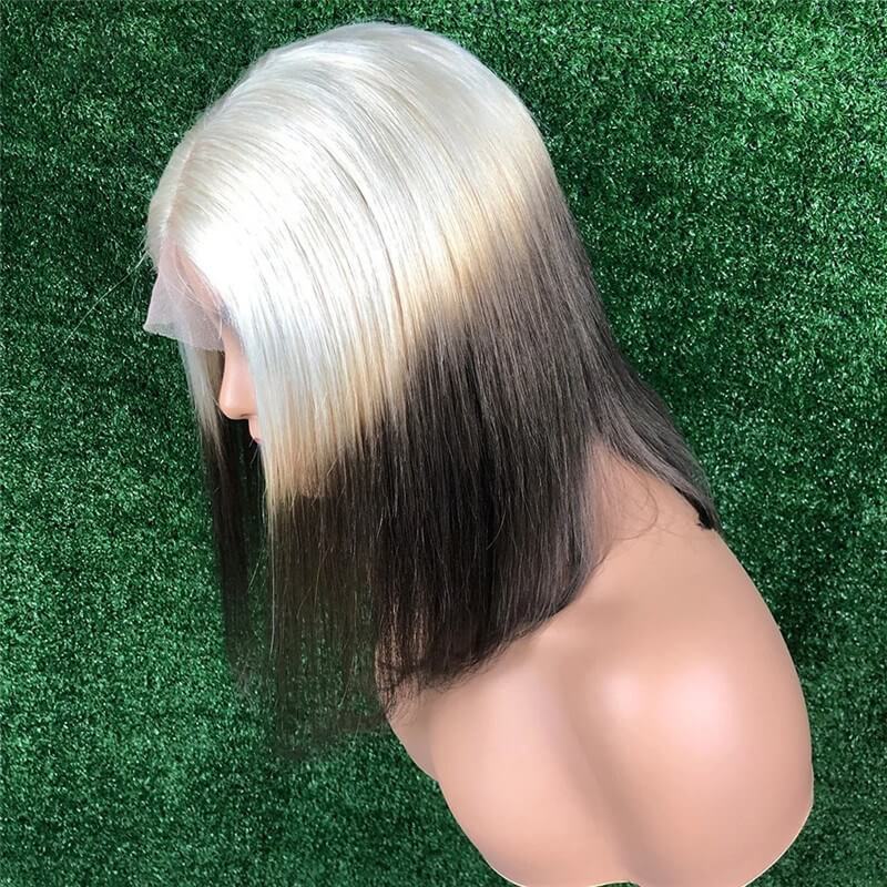 613 Blonde Black Bob Lace Front Wigs For Women Pre Plucked 150% Density Brazilian Remy Hair Grey Pink Short Bob Human Hair Wigs