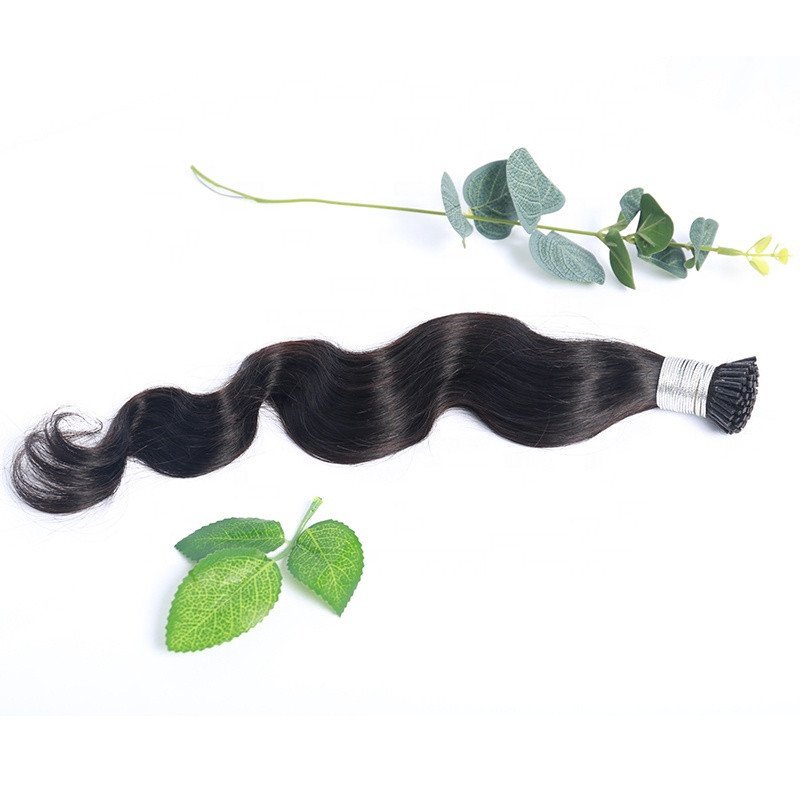 2021 Hot Selling I Tip Hair Extensions Wholesale India Micro Links Itip Hair Extensions Body Wave I Tip Raw Hair