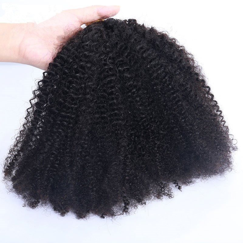 Afro Kinky Curly Doubl Drawn Mongolian Hair Extent I Tip
