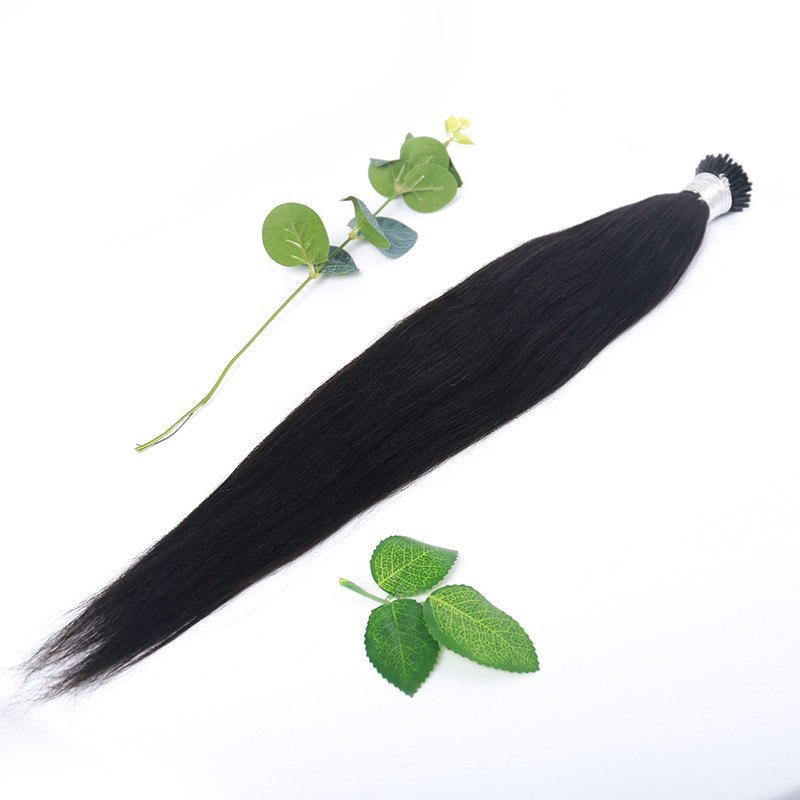 Wholesale India Human Hair With Customized Package Micro Links I Tips Yaki Straight  Hair Extensions