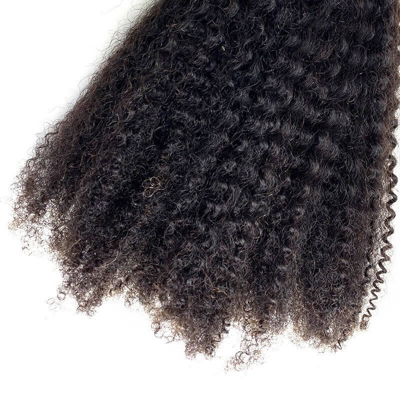 Micro Afro Kinky Curly Human Hair Natural Curly 4B4C Hair Extensions I Tip