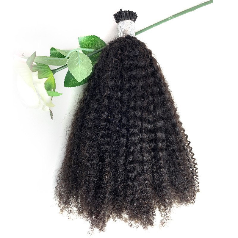 I Tip Kinky Curly Hair Extensions 4A I Tip Kinky Curly Micro Link I Tip Hair Extensions Human Hair