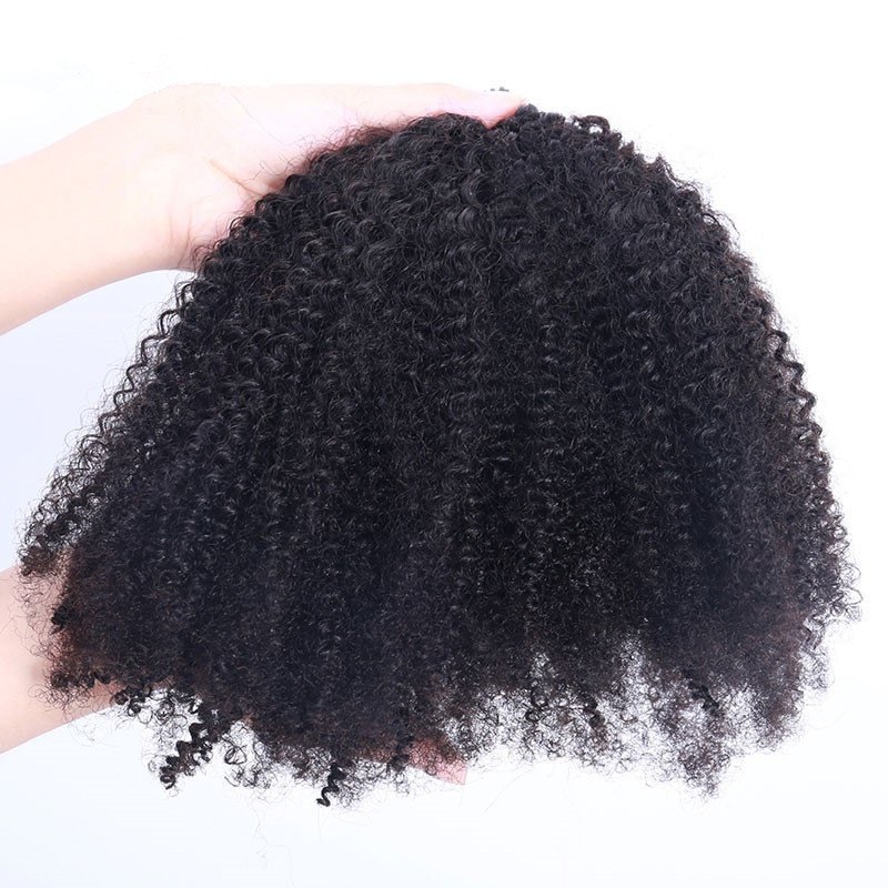 Afro Kinky Curly Doubl Drawn Mongolian Hair Extent I Tip