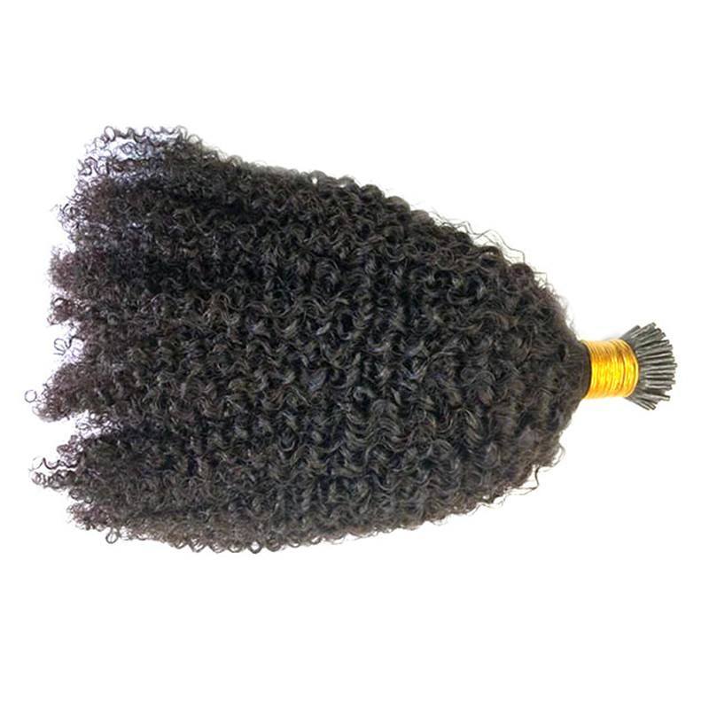 I Tip Kinky Curly Hair Extensions 4A I Tip Kinky Curly Micro Link I Tip Hair Extensions Human Hair