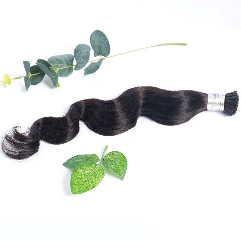 Wholesale Russian Indian Pre Bonded Human Hair 1Gram Raw Double Drawn Remy I Tip Hair Extensions