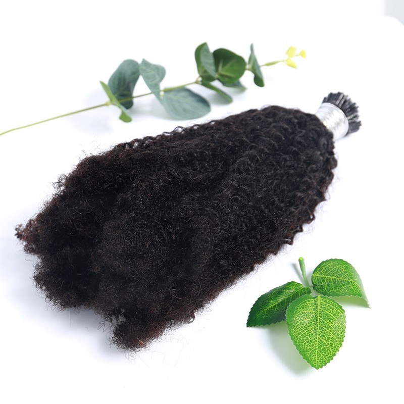 1Gram Brazilian Remy Hair Extensions Bulk U Tip Afro Kinky Curly I Tip Human Hair