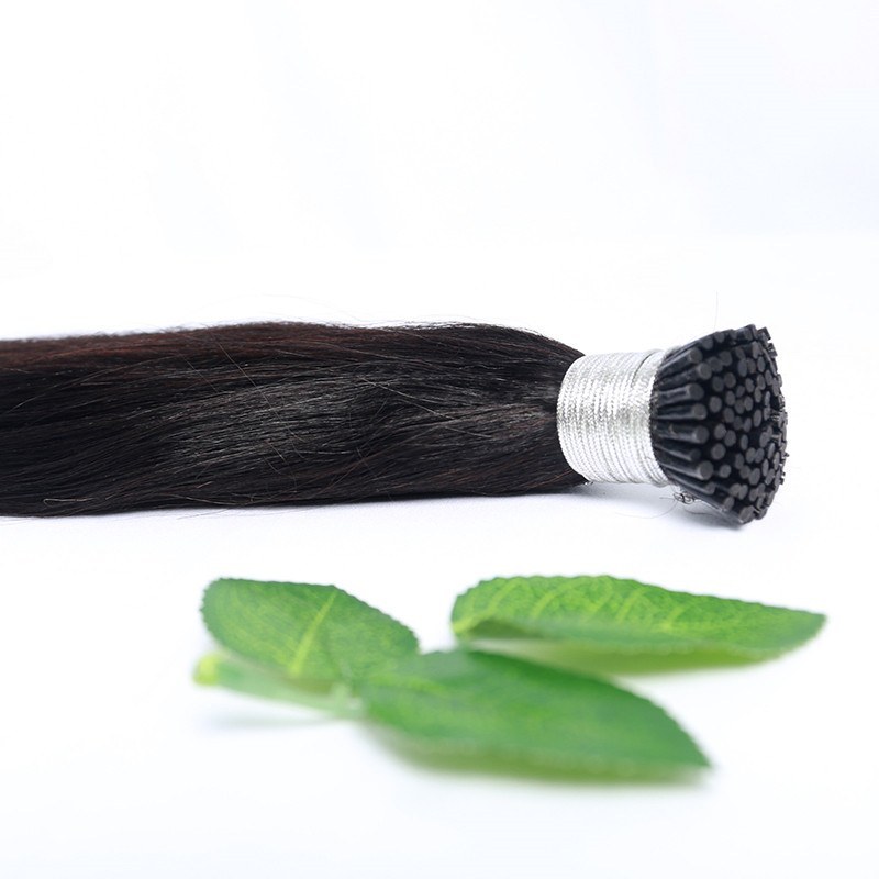 Wholesale India Hair Extensionas Machine Micro Ombre I Tip  Yaki Straight Hair Extensions I Tip