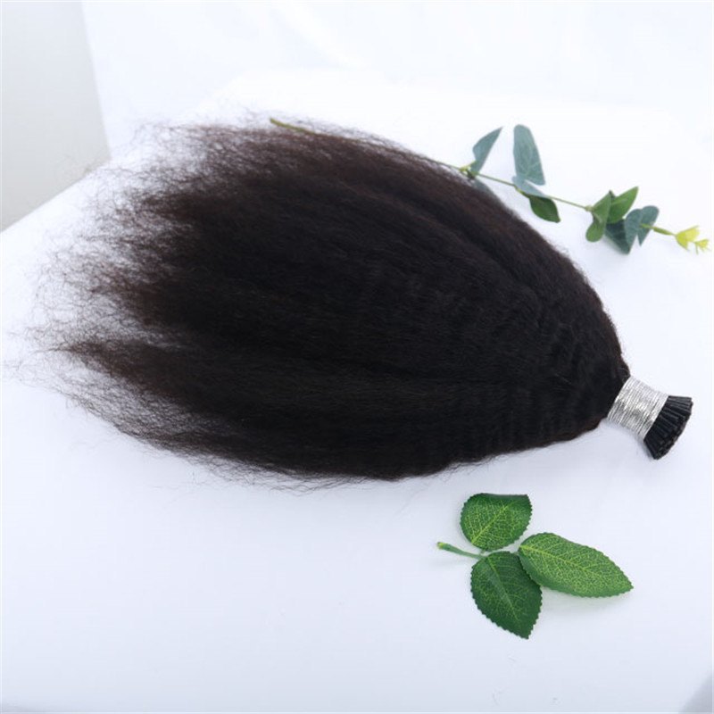 Kinky Straight I Tip Hair Extensions Kinky Straight Human Hair Afro Kinky Straight 22 Inches Straight I Tip Hair Extension