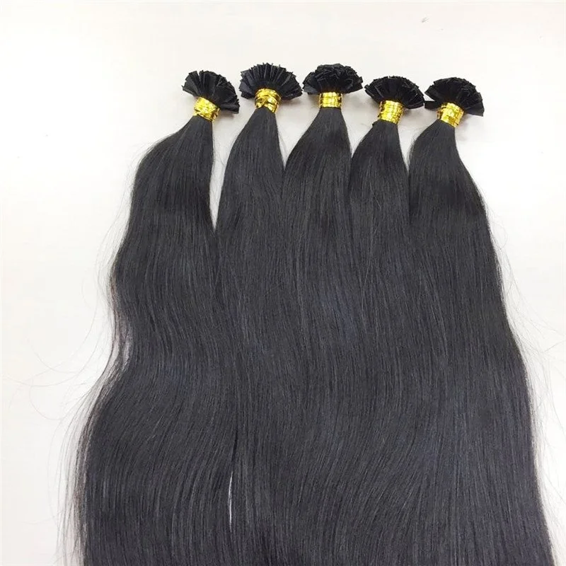 Bulk Wholesale 100% Remy I Tip Hair India Virgin Hair 1G Virgin Indian Hair I Tip