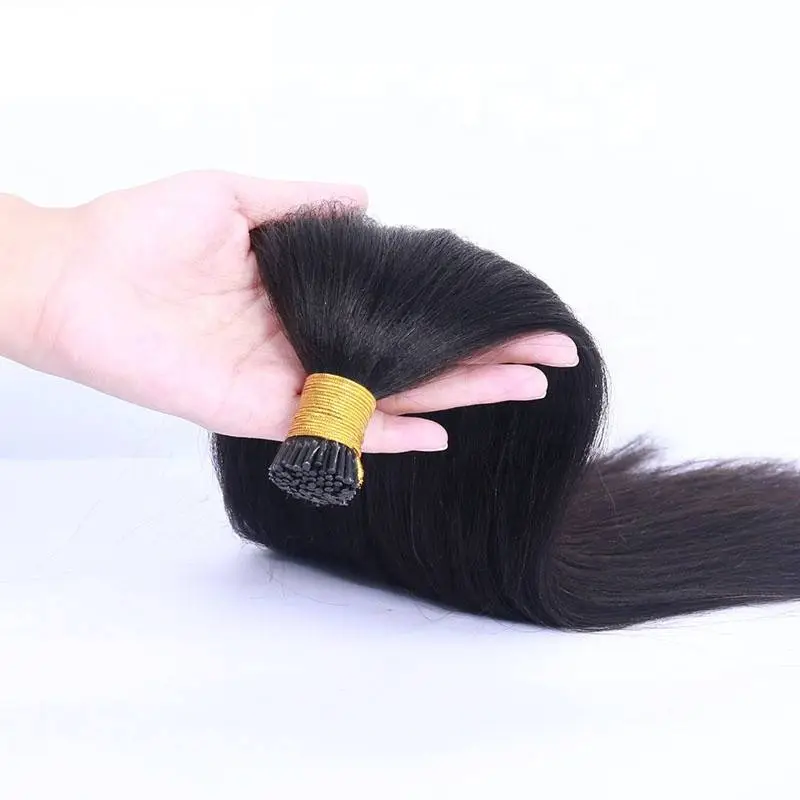 I Tips Human Hair Single Bundle Straight Brazilian Extension Cuticle Aligned 100 Human Hair Weave Bundles Brazilian