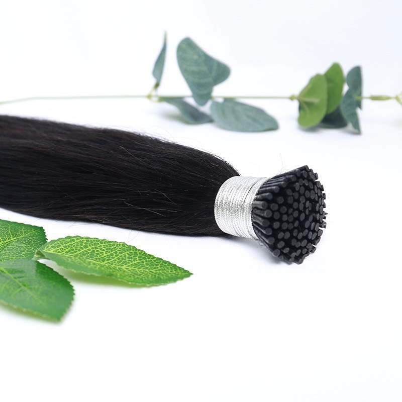 Wholesale India Human Hair With Customized Package Micro Links I Tips Yaki Straight  Hair Extensions