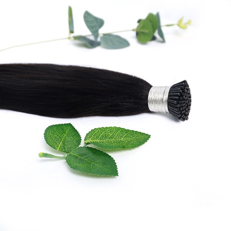 Wholesale India Hair Extensionas Machine Micro Ombre I Tip  Yaki Straight Hair Extensions I Tip