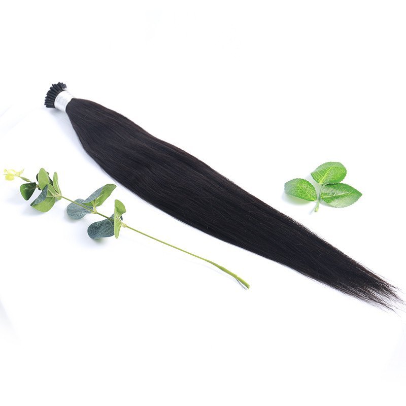 Wholesale India Human Hair With Customized Package Micro Links I Tips Yaki Straight  Hair Extensions