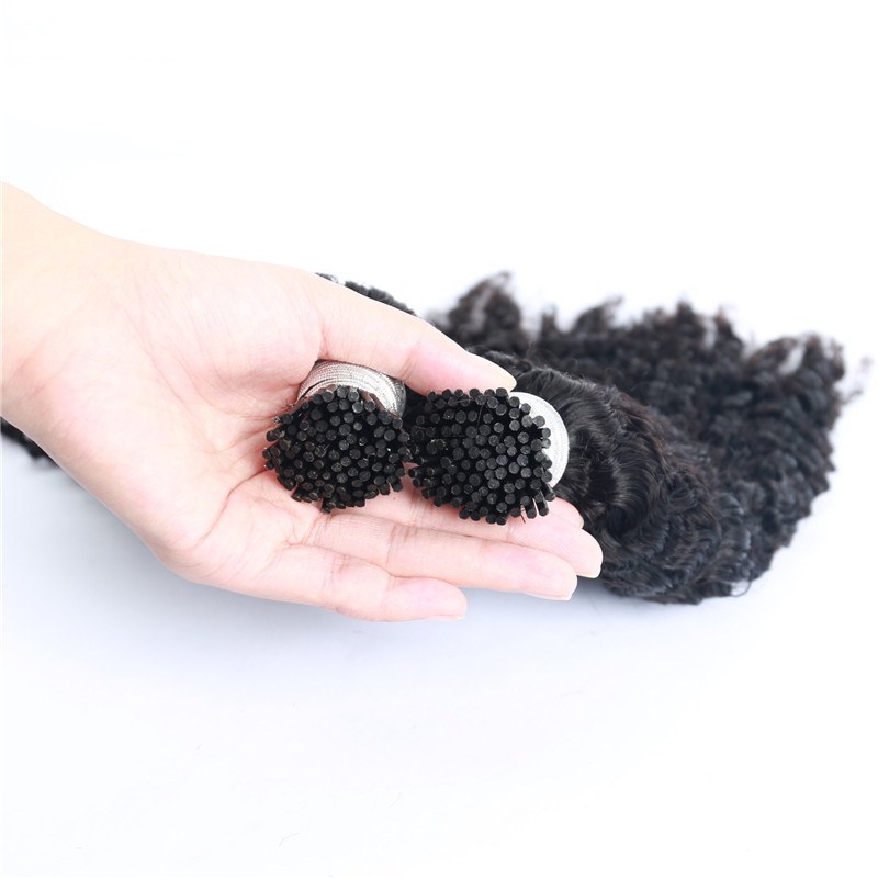 4B 4C I Tip Human Hair Extension Kinky Curly I Tip Micro Links Hair Extensions 3B 3C I Tips Hair