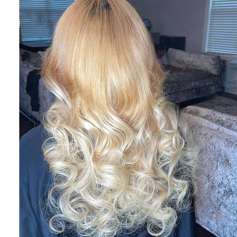 613 Blonde Body Wave Human Hair I Tip Microlinks Hair Extension Brazilian Virgin Hair Bulk I Tip Hair Extensions Pwigs