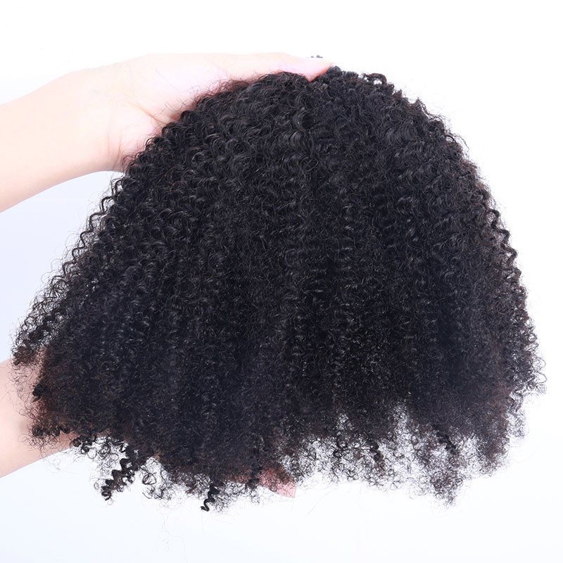 Afro Kinky Curly Coily Microlinks I Tip Hair Extensions Human Hair For Black Women 4B 4C Salon Brazilian Virgin Hair Pwigs