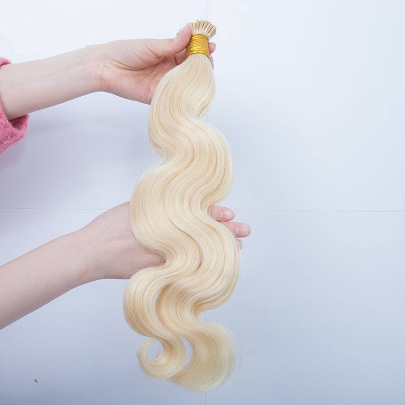 613 Blonde Body Wave Human Hair I Tip Microlinks Hair Extension Brazilian Virgin Hair Bulk I Tip Hair Extensions Pwigs