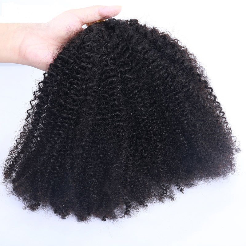 4B 4C Afro Kinky Curly I Tip Microlinks Hair Extensions Brazilian Virgin Human Hair Weave Bundles I Tip Extension 3S Pwigs