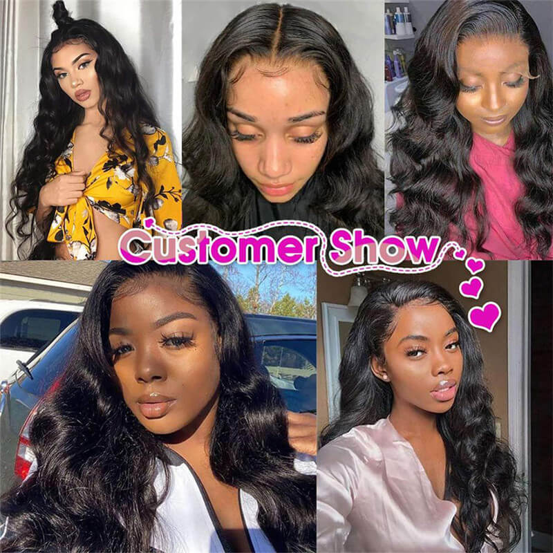 Body Wave HD Swiss Transparent Lace Wigs Brazilian Lace Front Wigs Undetected Lace Wigs Match All Skin Colors