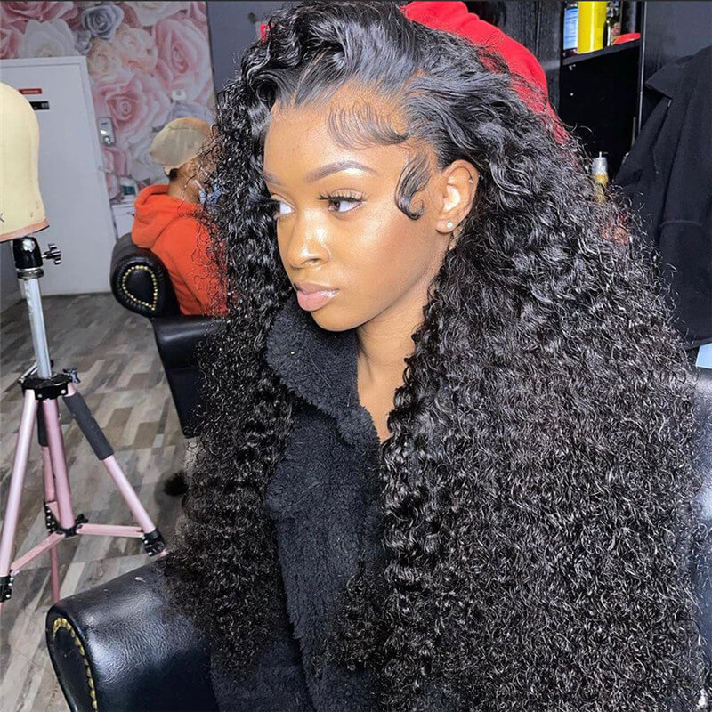 Water Wave HD Swiss Transparent 13x6 Lace Front Wig Human Hair Wigs For Black Women 28 30 Inch Wet And Wavy Loose Deep Wave Frontal Wig