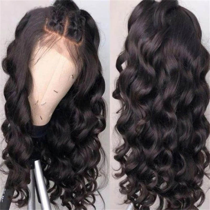 Loose Wave Invisible HD Transparent Lace Front Human Hair Wigs Brazilian Human Hair Remy Lace Frontal Wig Pre-Plucked Closure Wig for Women