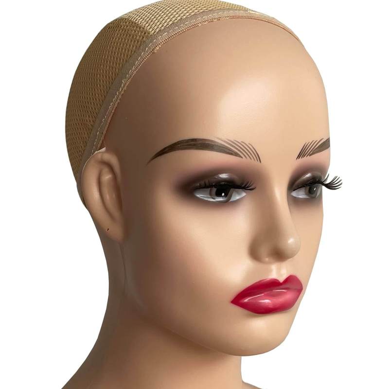 PWig Mannequin Heads 3Colors  Bust Female Realistic Manikin Head with Face and Shoulders for Wigs Beauty Accessories Displaying