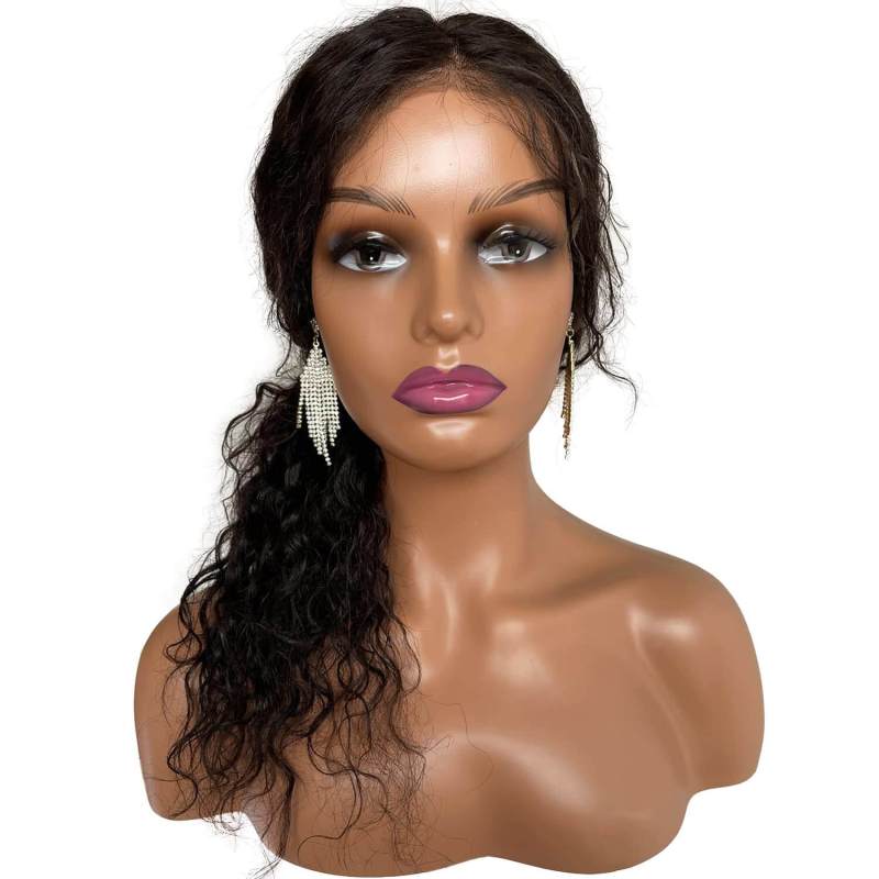 PWig Mannequin Heads 3Colors  Bust Female Realistic Manikin Head with Face and Shoulders for Wigs Beauty Accessories Displaying