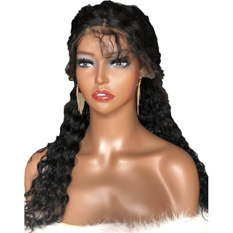 Realistic Female Mannequin Head with Shoulder Manikin PVC Head Bust Wig Head Stand for Wigs Display Making,Styling,Sunglasses,Necklace Earrings