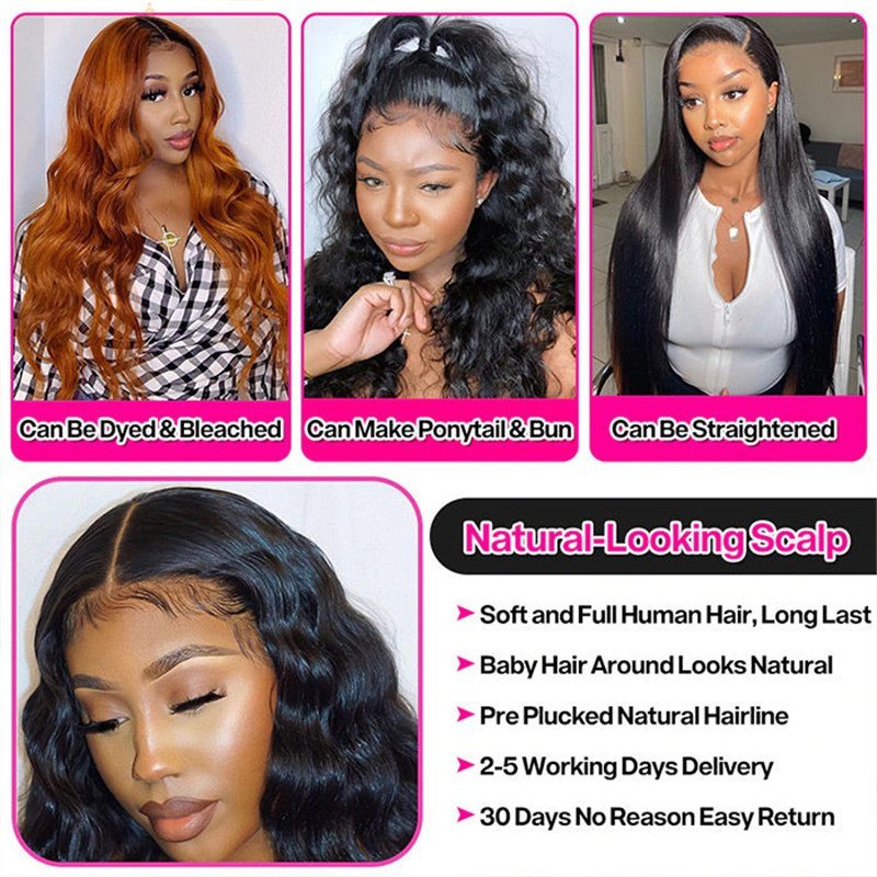 Loose Deep Wave 13*6 Hd Transparent Skin Melt Empire Glueless Compact Frontal Lace Wig Affordable Lace Front Wig Human Hair Wigs