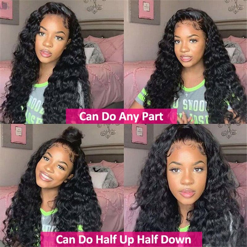 Loose Deep Wave 13*6 Hd Transparent Skin Melt Empire Glueless Compact Frontal Lace Wig Affordable Lace Front Wig Human Hair Wigs