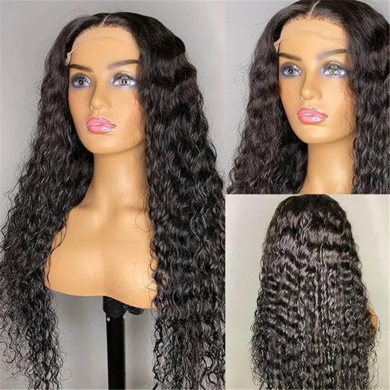 Hd Lace Wigs Realistic 13*4 Lace Front Wigs Human Hair Deep Wave 5*5/4*4 Transparent Lace Closure Wigs