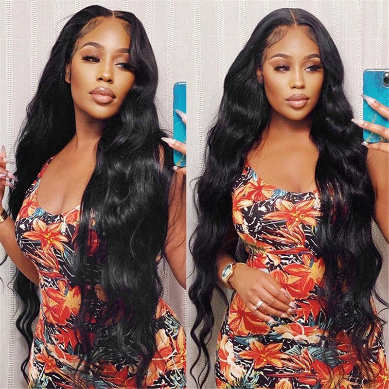 Body Wave Hd Invisible 13*6 Lace Front Human Hair Wigs Pre Plucked Brazilian Virgin Hair