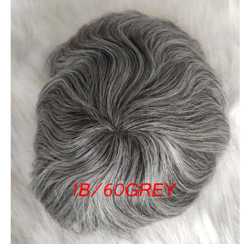 Men Wigs Human Hair Toupee Thin Skin Pu Male Wig Hair Prosthesis Men Toupee Hair 8x10inch Replacement System Remy Hair Pieces 7# Brown