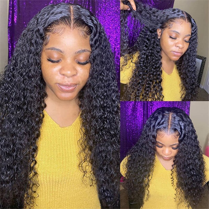 Skin Melt Hd Lace Wigs Curly Hair 13*4 Lace Front Human Hair Wigs For Women Glueless Lace Wig