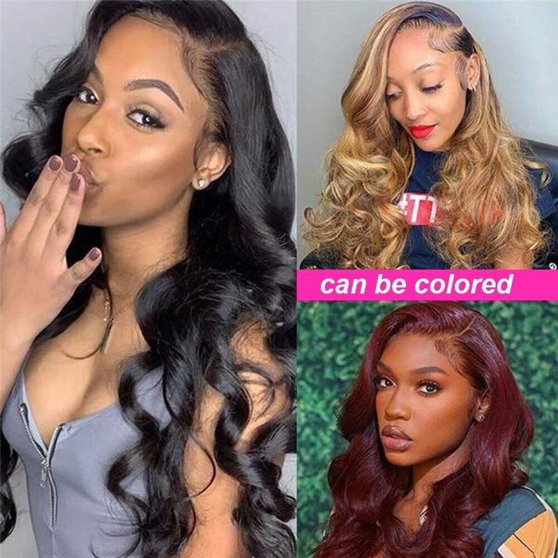 Hd Transparent Lace Wigs Body Wave 13X4 Lace Frontal Human Hair Wigs Pre Plucked Hairline