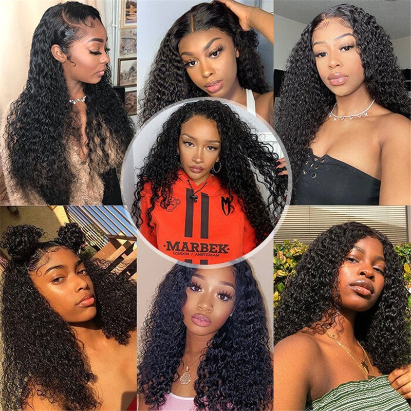 Skin Melt Hd Lace Wigs Curly Hair 13*4 Lace Front Human Hair Wigs For Women Glueless Lace Wig